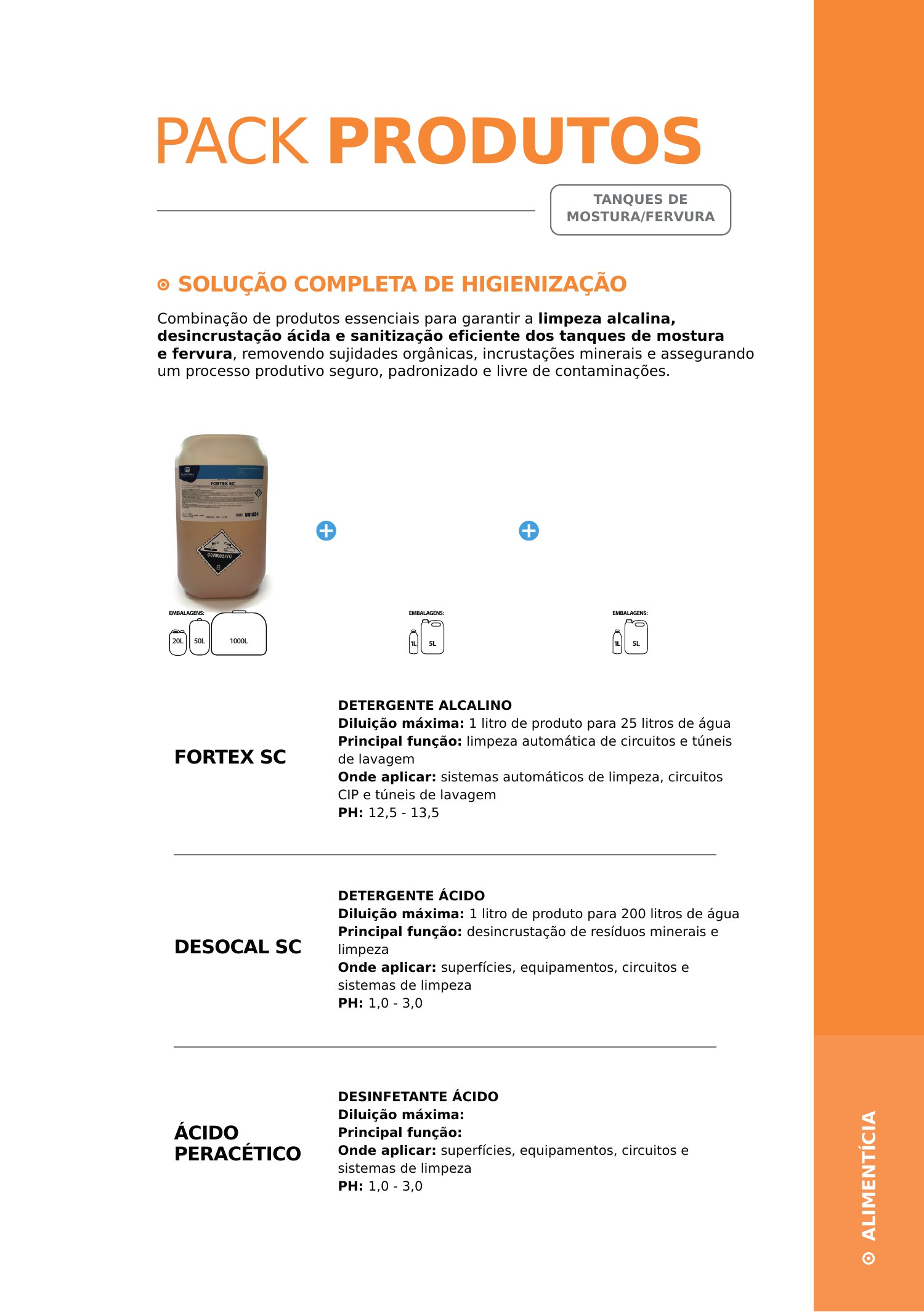 Tanques — configuração ampliada