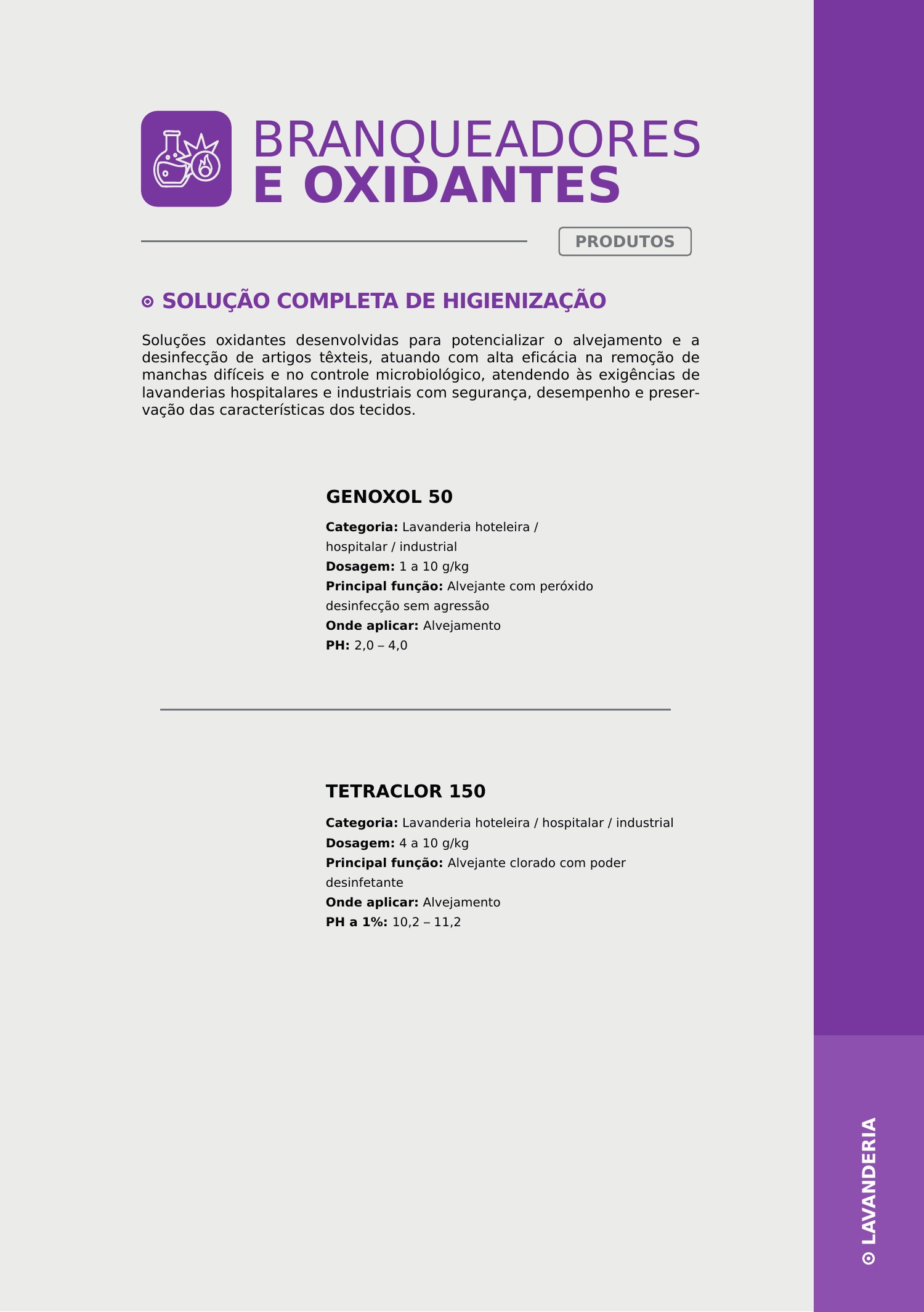 Branqueadores e oxidantes