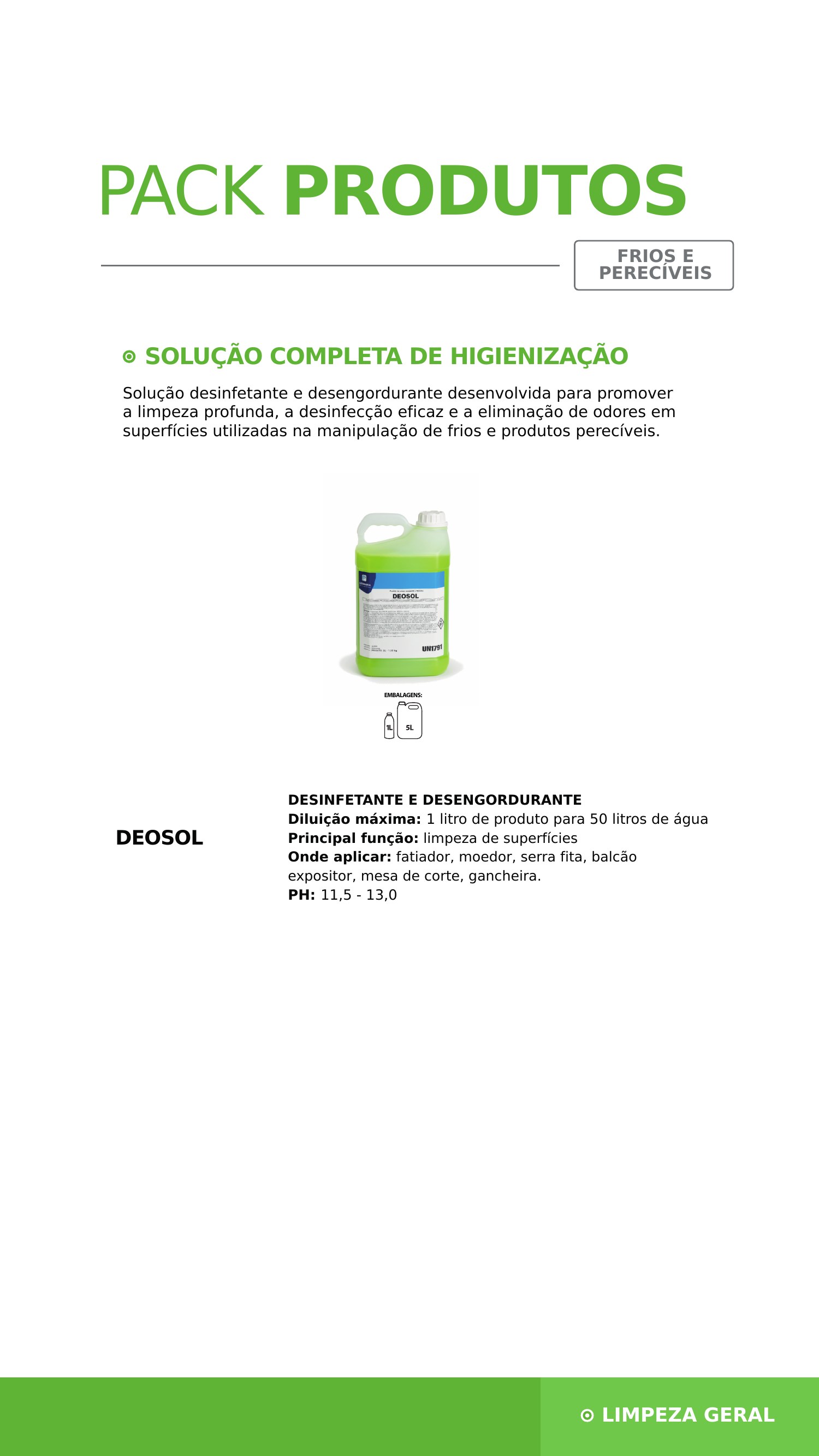 Pack frios e perecíveis