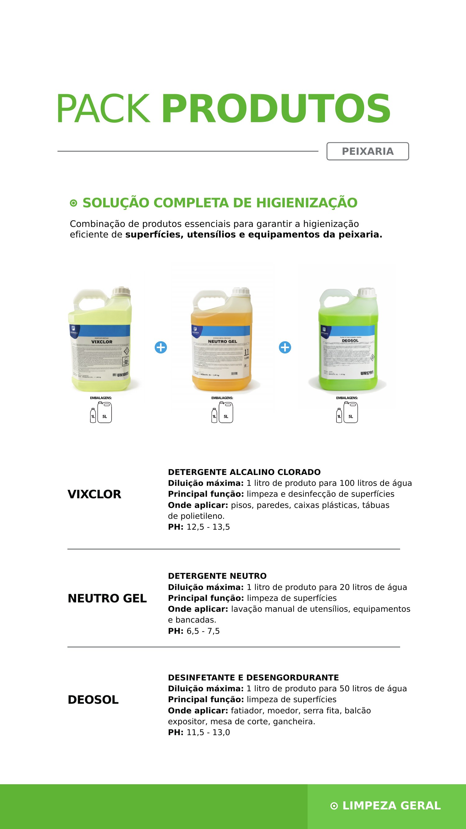 Pack peixaria